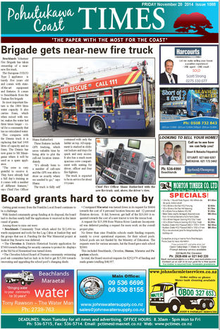 Pohutukawa Coast Times - Nov 28th 2014