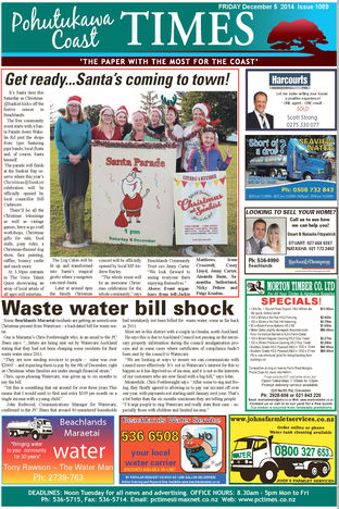 Pohutukawa Coast Times - Dec 5th 2014